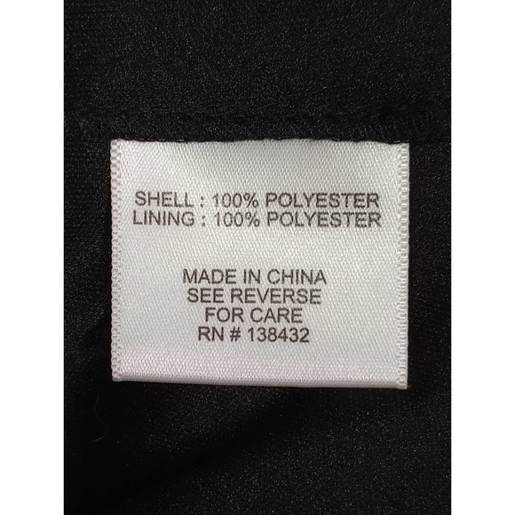 Classy FERVOUR Black Red Ivory Party Dress w pearl buttons - Picture 7 of 9